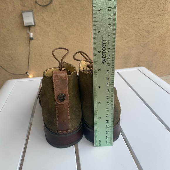 Bussola military green suede boots with laces size 7.5 (European 38) - Picture 6 of 16